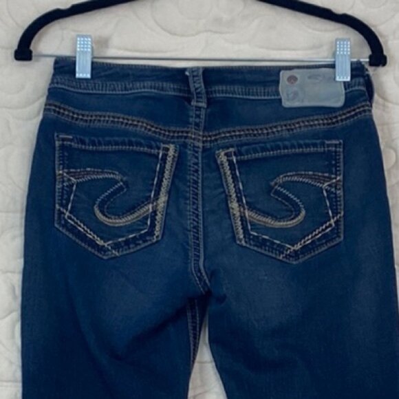 Silvery Suki Pencil Skinny Joga Jeans Blue Size 27W - Picture 11 of 13